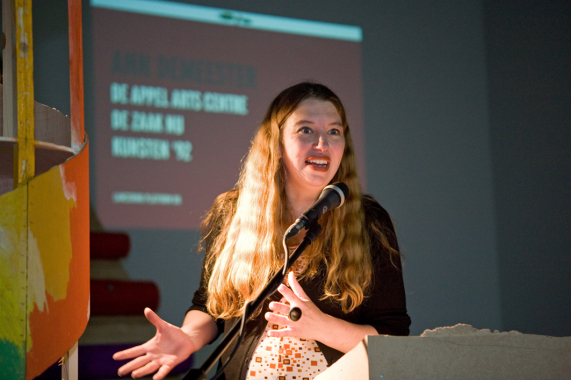 Ann Demeester bij Platform BK in W139 Amsterdam